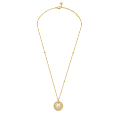 Колье из стали 50 см Cerruti 1881 CIJLN0006307, перламутр/кристаллы