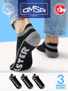 Комплект носков мужских Omsa FREESTYLE 603-3 черных 42-44 3 пары