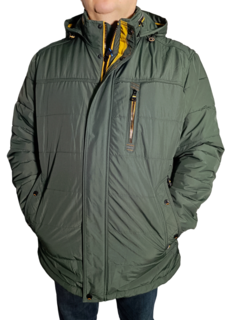 Куртка мужская 825252 зеленая 68 RU No Brand
