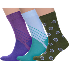 Комплект носков мужских Нева-Сокс 3-МН-НС разноцветных 31