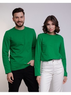 Лонгслив унисекс Uzcotton UZ-M-L зеленый 46-48\M