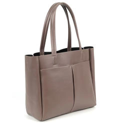 Женская сумка шоппер из эко кожи 894167 Хаки Fuzi House
