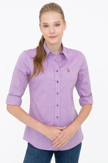 Рубашка женская U.S. POLO Assn. G082SZ0040CRISCOLOR021K фиолетовая 32