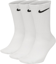 Комплект носков унисекс Nike Sx7676-100 белых M, 3 пары