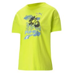 Футболка женская PUMA Evide Graphic Tee желтая M