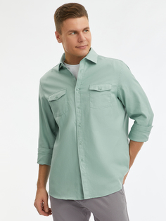 Рубашка мужская oodji 3L330012M зеленая M