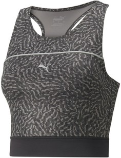 Топ женский Puma Run High Shine Crop Tank W черный XS