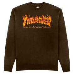 Свитшот мужской Thrasher Inferno коричневый M