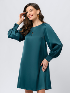Платье женское 1001dress 0103021GN зеленое 48 RU