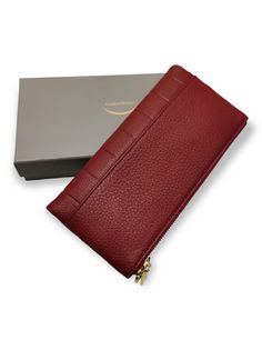 Кошелек женский Leather Wallet 6093 красный