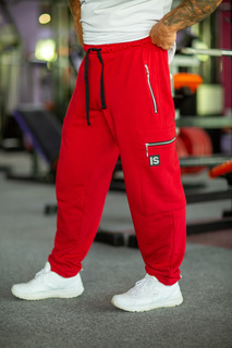 Спортивные брюки мужские INFERNO style Б-006-000 красные L