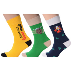 Комплект носков мужских MoscowSocksClub msk3-М11 разноцветных 25