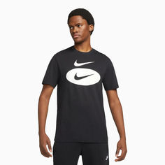 Футболка мужская Nike Swoosh Oval Hbr Tee, DM6343-010, размер 2XL