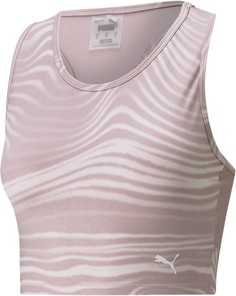 Топ женский Puma Studio Aop Crop Tank фиолетовый XS