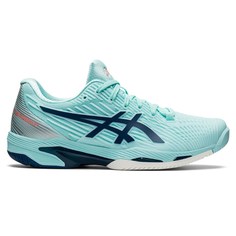 Спортивные кроссовки женские Asics Solution голубые 6 US