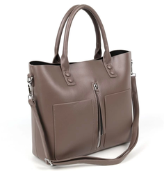 Женская сумка шоппер из эко кожи 75326-836 Хаки Fuzi House