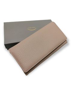 Кошелек женский Leather Wallet 6095 пудровый
