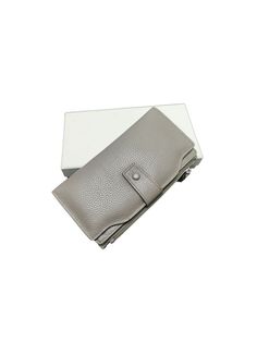 Кошелек женский Leather Wallet 3228 серый