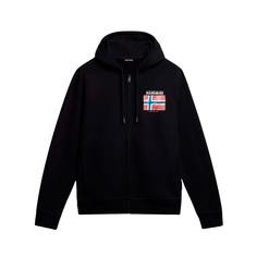 Худи мужское Napapijri Guiro Full-Zip черное L