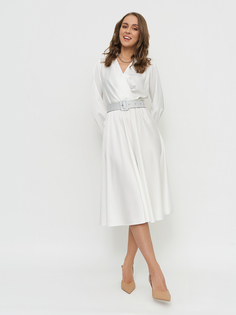 Платье женское BrandStoff BS20126 белое 46 RU