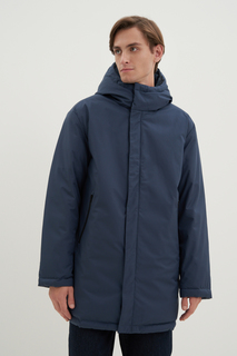 Пуховик-пальто мужской Finn-Flare FWD21024 синий XL