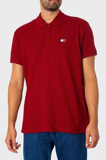 Рубашка-поло Tommy Hilfiger Jeans мужская, красный-XMO, XXL, DM0DM18314