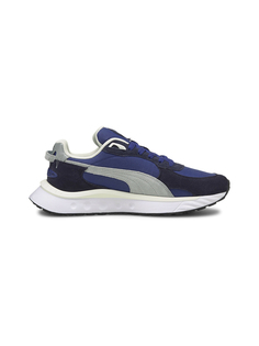 Кроссовки унисекс PUMA Wild Rider Pickup Elektro Blue-Peacoat синие 7.5 UK