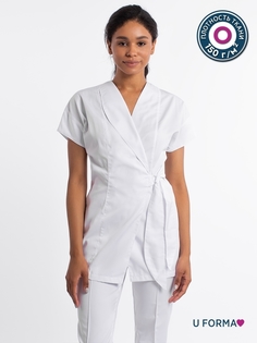 Блуза медицинская женская U-Forma БлузаАннета белая S