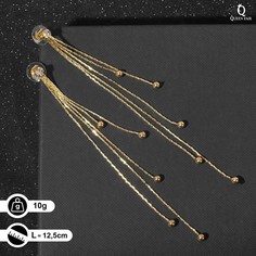 Серьги подвески из бижутерного сплава Queen Fair 5036740, стразы