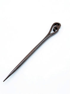Заколка палочка женская АКИМБО КИТ 130 коричневая