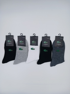 Комплект носков мужских Lacoste EL85 разноцветных 41-47, 5 пар