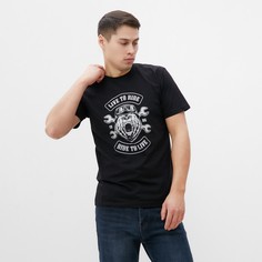 Футболка мужская LVR черная 56 RU No Brand