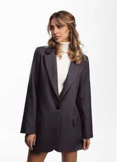Пиджак женский LADYONE А-0025 серый XL