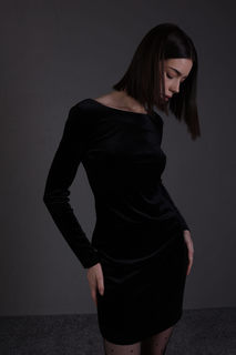 Платье женское Incity 1.1.2.23.01.44.06918/999999 черное XS