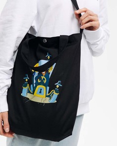 Сумка шоппер унисекс СБЕР Сыщик черная