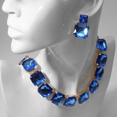 Колье+серьги из бижутерного сплава Queen Fair 7992705, стразы