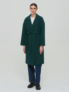 Пальто женское Giulia Rosetti 20 зеленое 42 RU