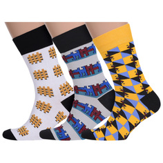 Комплект носков мужских MoscowSocksClub msk3-М38 разноцветных 25