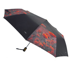 Зонт женский Три Слона 3103-D красный/черный