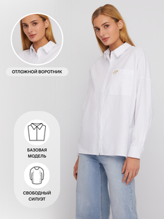 Рубашка женская Zolla 02411117Y0520100 белая 2XL