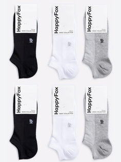 Комплект носков мужских HappyFox HFET6003SNB разноцветных 27-29, 6 пар