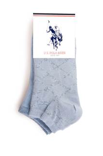 Комплект носков женских U.S. POLO Assn. A082SZ013P02ROSY голубых one size