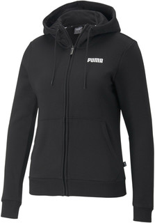 Толстовка женская Puma Ess Fz Hoody Fl W Black черная XS