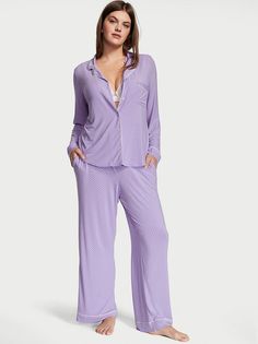 Пижама женская Victorias Secret 11172240 фиолетовая 2XL