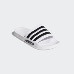 Сланцы унисекс Adidas Adilette Shower белые 38.5 RU