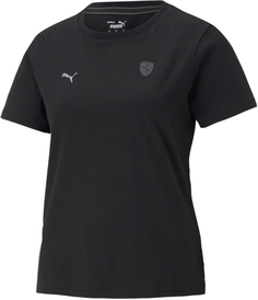 Футболка женская Puma Ferrari Style Wmn Shield Tee черная XS