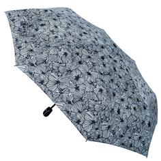Зонт женский Zemsa 1150 черно-серый