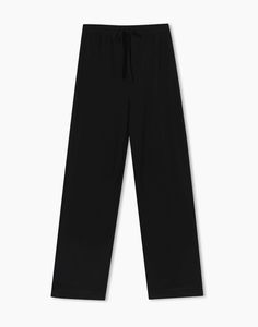 Брюки домашние женские Gloria Jeans GSL001800 черные XL/170 (48)