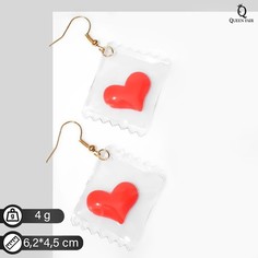 Серьги подвески из бижутерного сплава Queen Fair 9609166, пластик