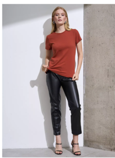 Футболка женская Uzcotton W-F коричневая XL